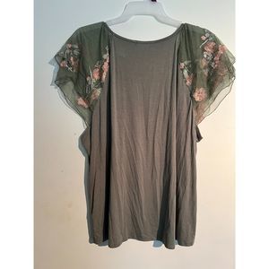 Willow 3X Plus Size Blouse Short Sleeve Boho Bohemian Hippie